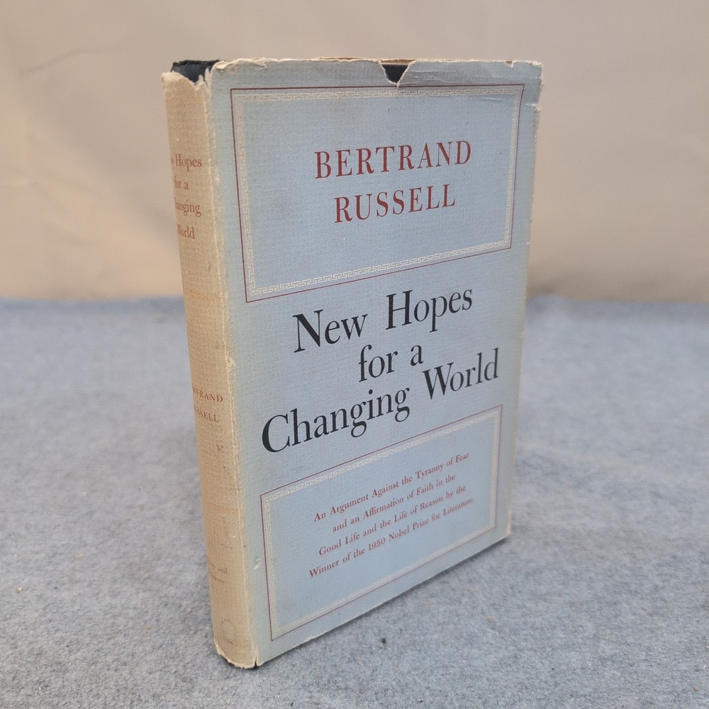 New Hopes for a Changing World Bertrand Russell 1951 1st American Edition HC DJ - Picture 1 of 5